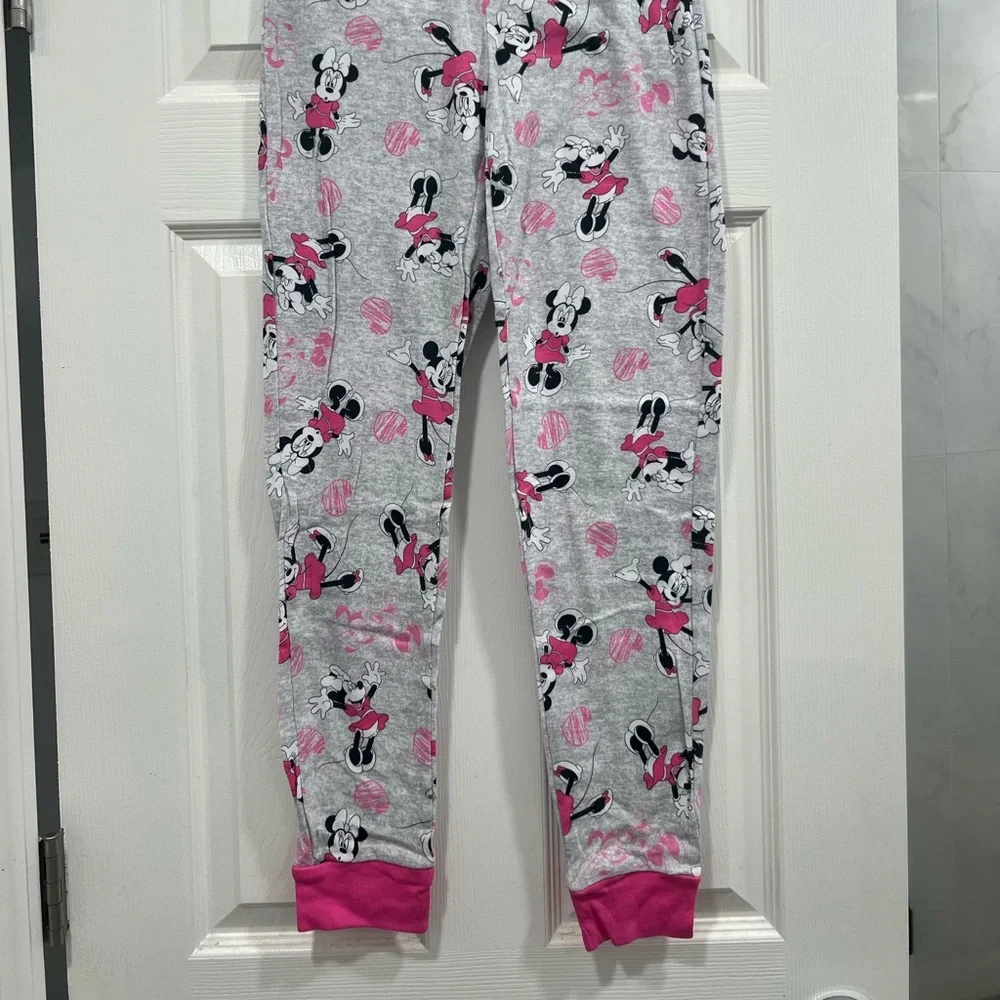 Minnie Mouse Two Piece Long Sleeve Pajama Top and Bottoms - Picture 5 of 8